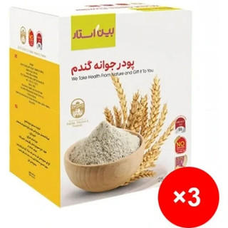 پودر جوانه گندم پک سه عددی برند بین استار برای تپلی بدن و صورت دوره سه ماهه پک سه عددی